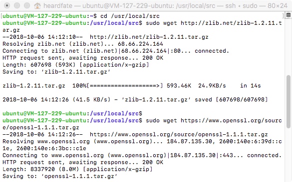 下载依赖库及NGINX